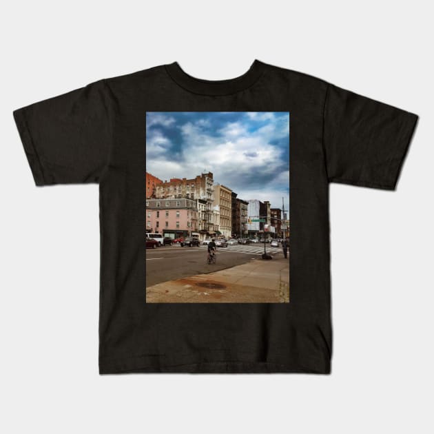 Canal St, Manhattan, New York City Kids T-Shirt by eleonoraingrid